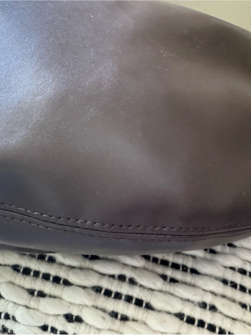Chocolate brown Leather Hobo Bag - Classic Women's Shoulder Bag - Picture 8 of 13